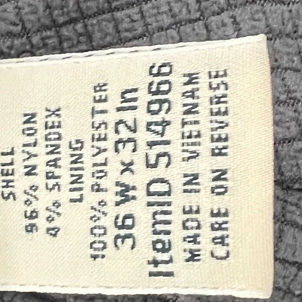 LL Bean Fully lined Nylon Spandex Stretch Men's Brown Outdoor Pants - Size 36 29